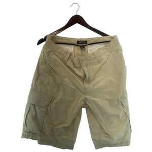 Apt. 9 Mens Cargo Shorts Size 34 Beige‎ 100% Cotton Casual Summer Outdoors